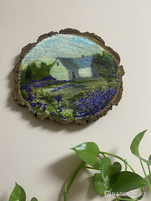 Картина на срезе дерева 5000  - изображение 1