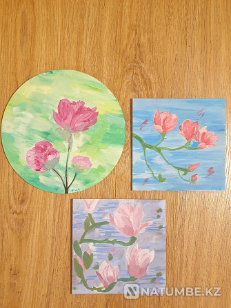 Handmade paintings acrylic gifts March 8  - photo 1