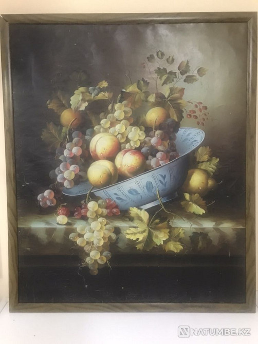 Painting on canvas and painting in a baguette frame  - photo 5