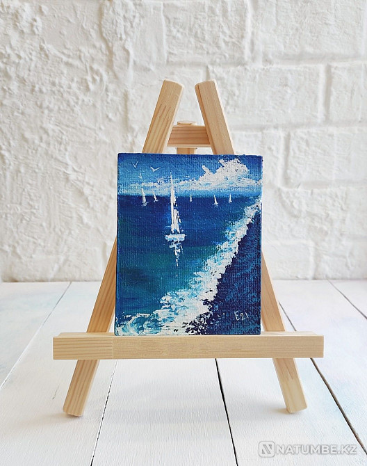 Scenery. Flowers. Handmade paintings. Acrylic Painting  - photo 4