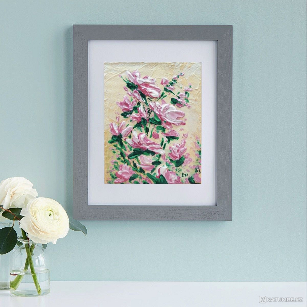 Scenery. Flowers. Handmade paintings. Acrylic Painting  - photo 6