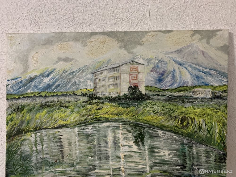 Майлы бояу 60х40 өзіндік жұмыс  - изображение 1