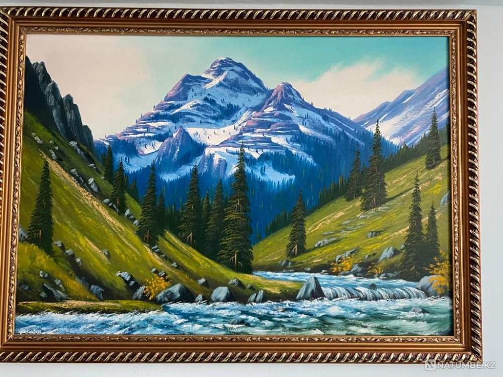 Painting Gorge in the mountains  - photo 2