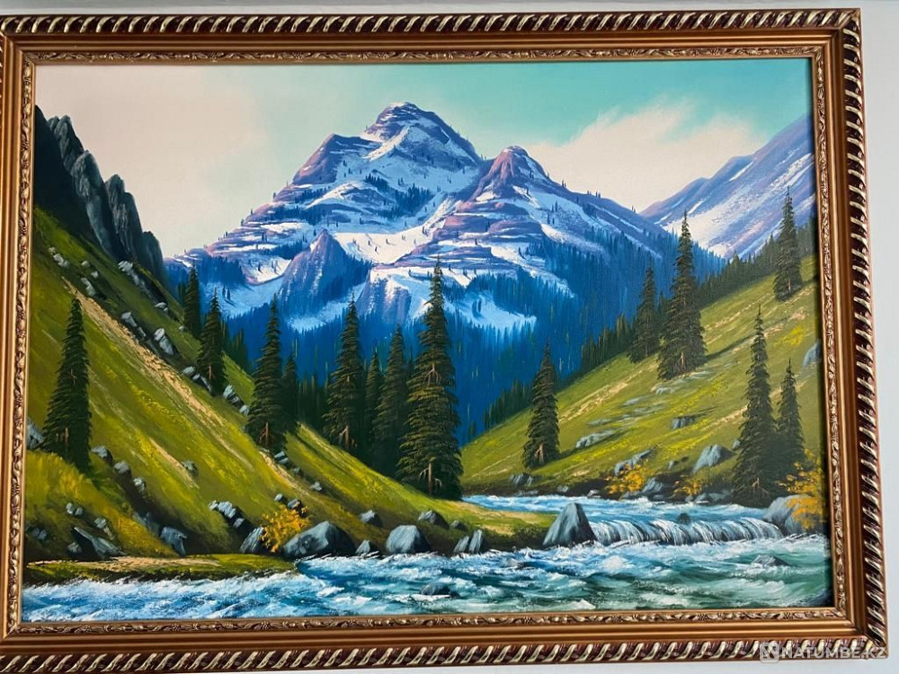 Painting Gorge in the mountains  - photo 3