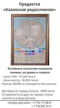 Продается “Казахская родословная”  Алматы
