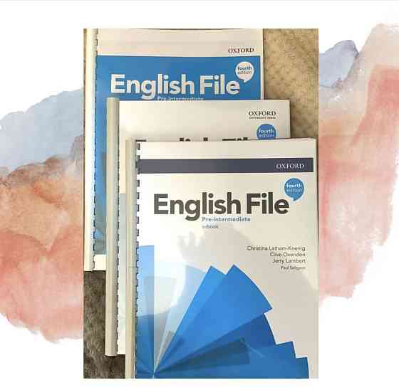 English file (Pre intermediate 4th edition) Student’s book Workbook  Алматы