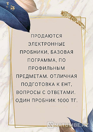 ҰБТ жауаптары бар үлгілер  Алматы - изображение 1