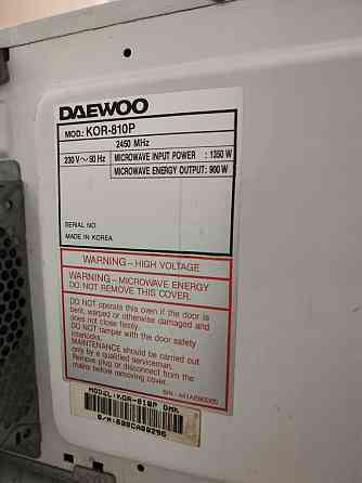 Микроволновая печь микроволновка СВЧ печь Daewoo KOR-810P Алматы