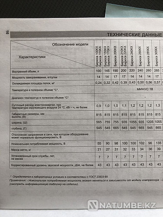 Бірюса-210 KX моделі «Лар» тоңазытқышы сатылады  Алматы - изображение 4