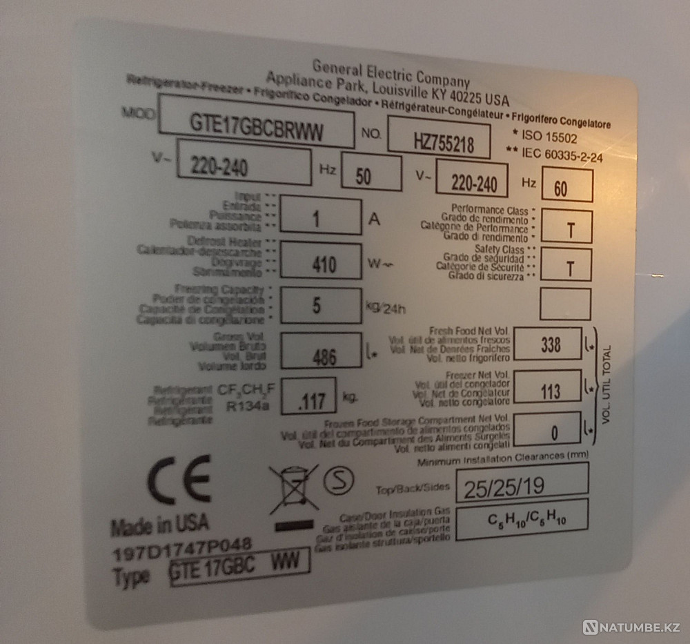 Refrigerator General electric USA Almaty - photo 5