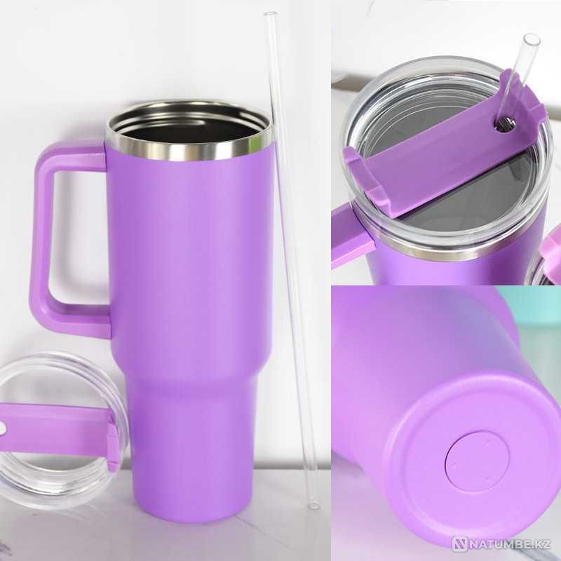 Thermal mug 1 liter; Retains heat for 6-12 hours Almaty - photo 5