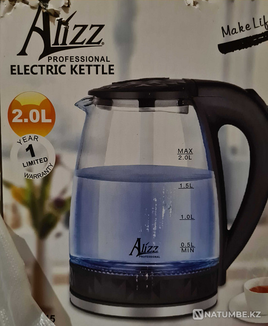 Продам новый чайник Alizz electrical kettle 2L.Только Алматы Алматы - изображение 1