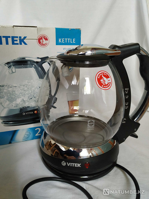 Чайник электрический Vitek - отлично на подарок; в упаковке Алматы - изображение 2