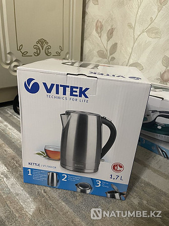 Электрочайник Vitek VT-7000 серебристый Алматы - изображение 4