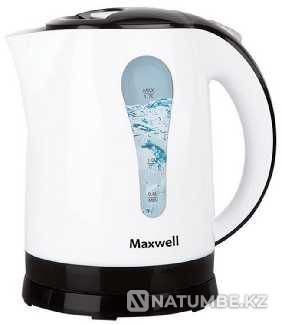 Чайник Maxwell MW-1079; 1;8л; пластик; 2200 Вт. Алматы - изображение 1