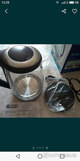 Электрический стеклянный чайник Алматы - изображение 3