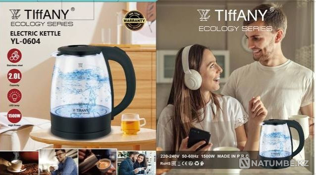 Электрический чайник Tiffany. Электрочайник с подсветкой. Тефаль Алматы - изображение 2