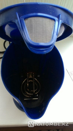 Чайник; электр; 1;8 л.; новый; позолоченный элемент (цвет синий) Алматы - изображение 8