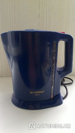 Kettle; electr; 1;8 l.; new; gold plated element (color blue) Almaty - photo 4