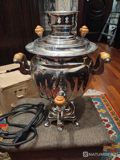 Самовар Тульский 3 л СССР Новый Электросамовар с термовыключателем Алматы - изображение 1