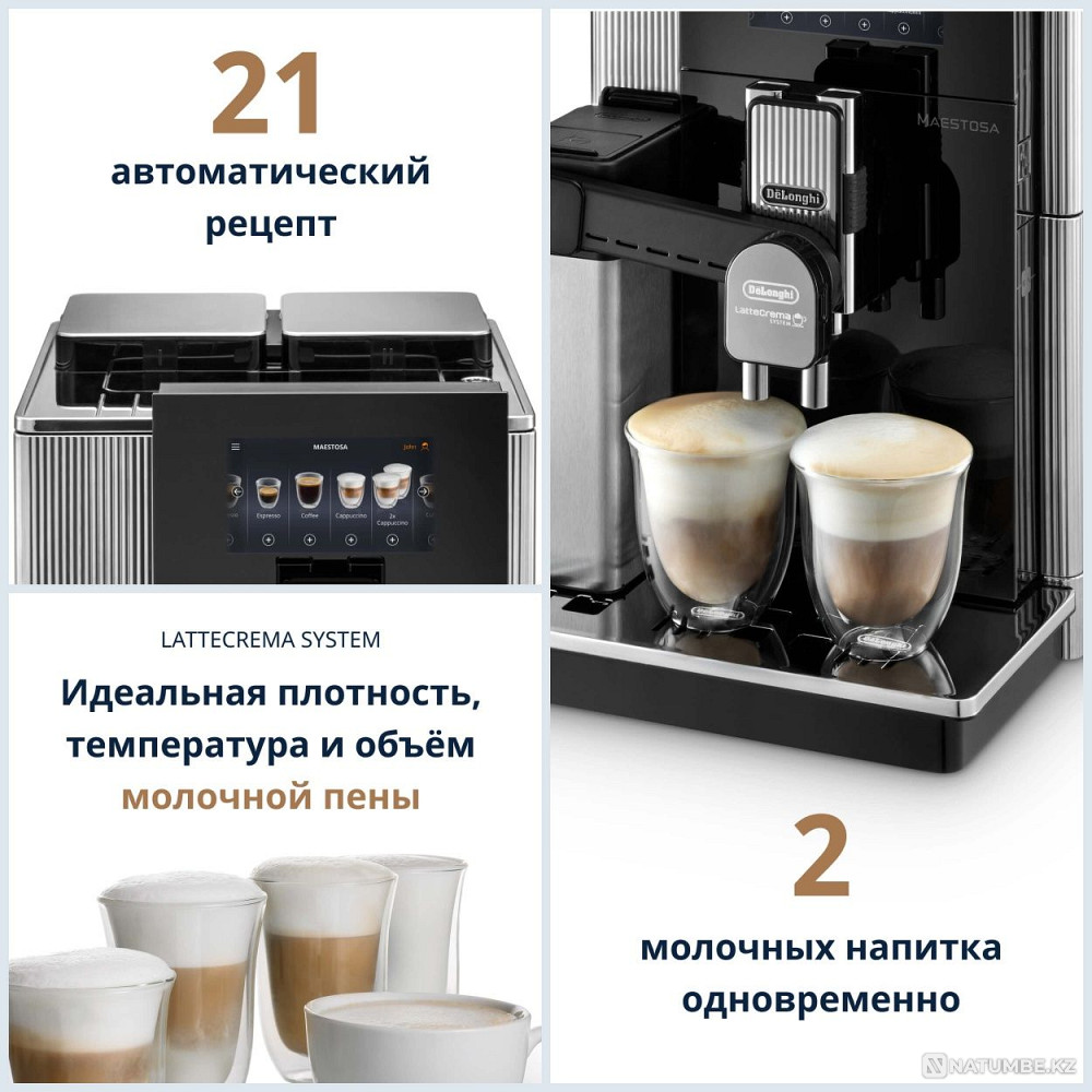 Кофемашина DELONGHI EPAM 960.75 GLM черный Алматы - изображение 2