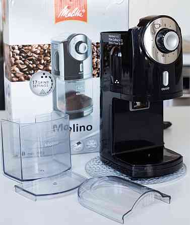 Жерновая кофемолка Melitta Molino состояние новой; полная комплектация Алматы