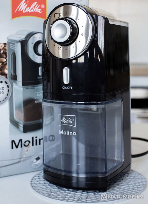 Жерновая кофемолка Melitta Molino состояние новой; полная комплектация Алматы - изображение 1