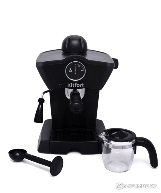Кофеварка Kitfort КТ-706 черный Алматы - изображение 2