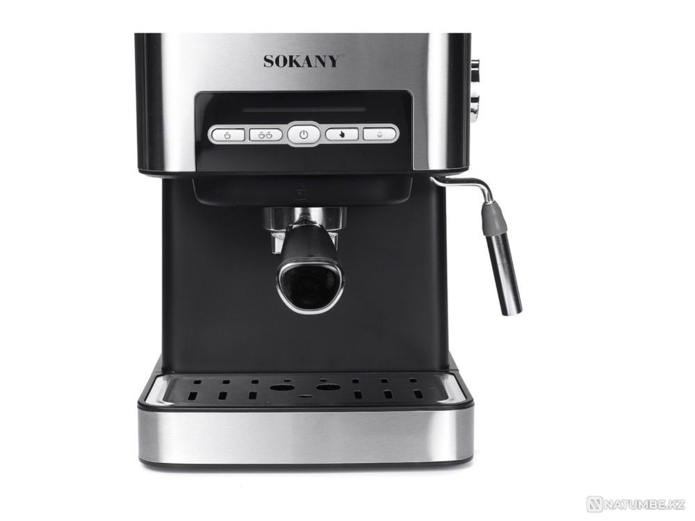 Кофемашина SOKANY SK-6863 серебристый Алматы - изображение 2