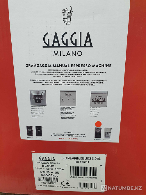 Кофеварка рожковая GAGGIA Grangaggia Deluxe Алматы - изображение 1