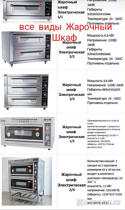 НОВЫЙ 220/380В Печь Духовка для Выпечки Хлеба Пиццы Пекарни Противень Алматы - изображение 2
