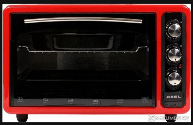 Tabletop electric oven ASEL AF 40-2 red Oven volume40.0 lPower Almaty - photo 2