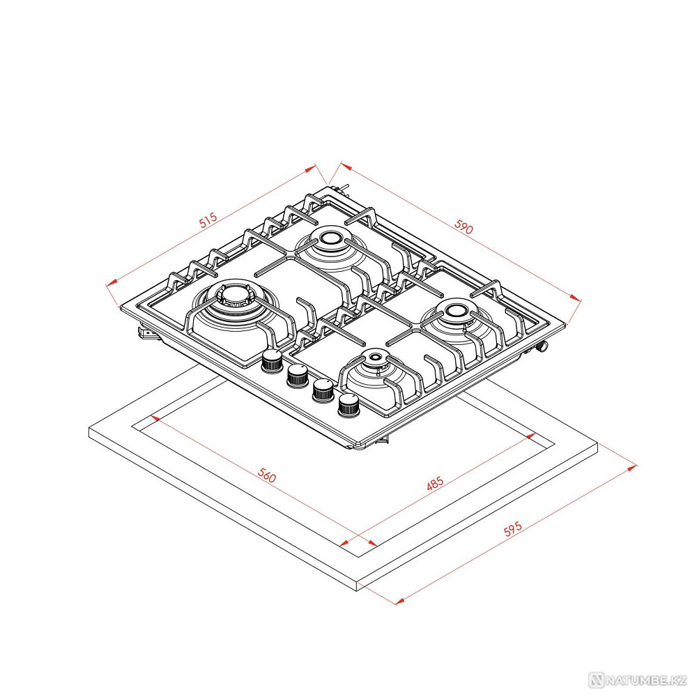 Жаппай бағалар! Газ плитасы | плита | Плита  Алматы - изображение 2