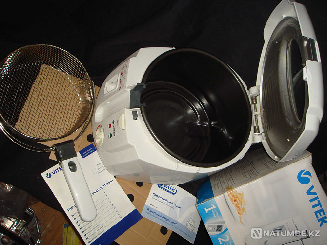 VITEK deep fryer large quality instructions there is a Warranty-Check used Almaty - photo 5
