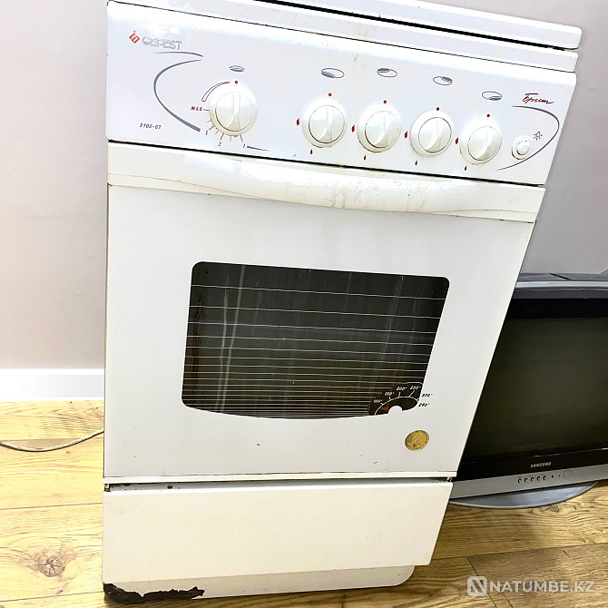White stove+oven combination Almaty - photo 1