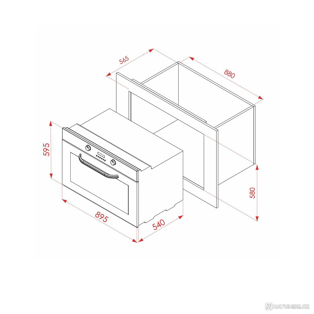 Wholesale price | Oven Elleti 2190 TT XB gray-black Almaty - photo 4