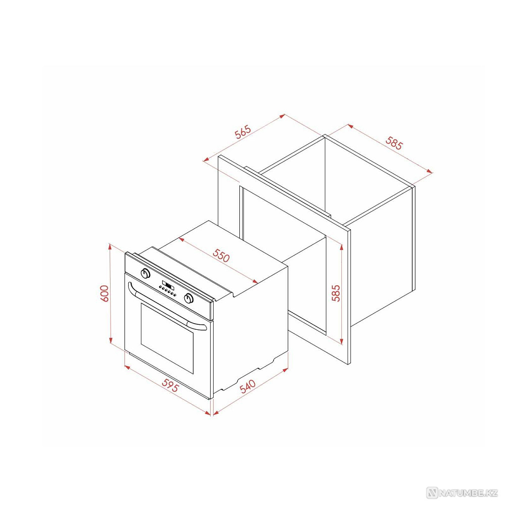 Bulk prices! Oven Elleti 2190 XB 60 black; steel Almaty - photo 2