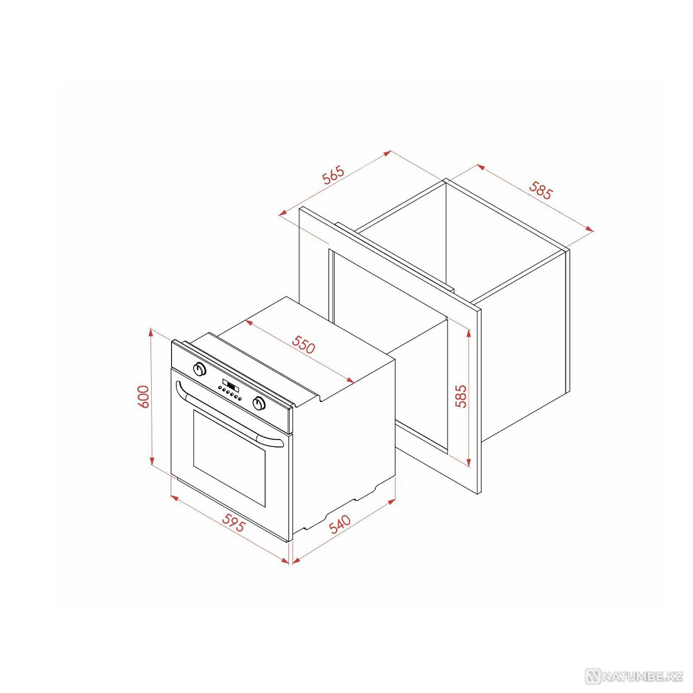 Bulk prices! Oven Elleti 2190 FB 60 steel; black Almaty - photo 5