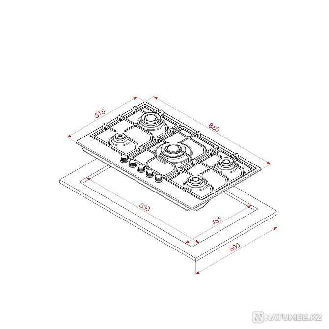 Hob Elleti 22 480 SWDNG steel Almaty - photo 2