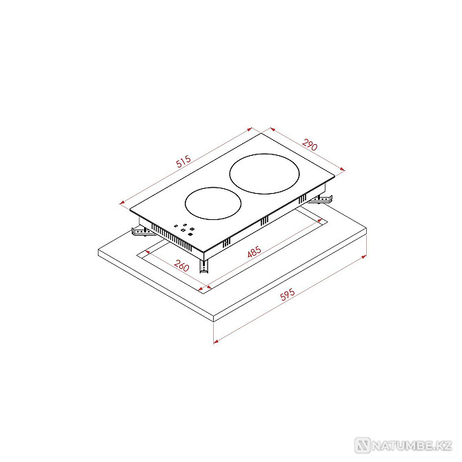 Hob Elleti VC 320 black | Electric stove Almaty - photo 2