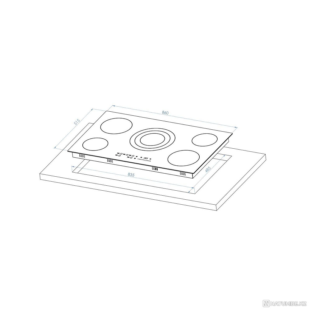 Оптовые цены! Варочная поверхность Elleti VC 950 черный | Электроплита Алматы - изображение 2