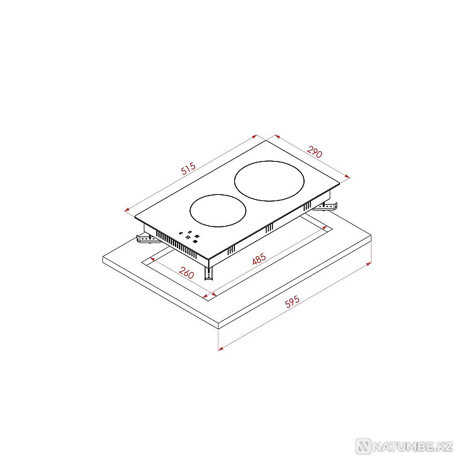 Bulk prices! Hob Elleti VC 292 black | Electric stove Almaty - photo 5