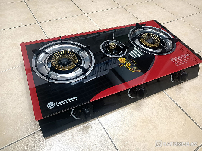 Tabletop gas stove made of thick glass Almaty - photo 3