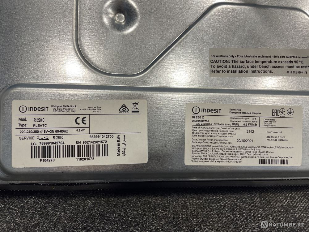 Электр. плита Indesit RI 260C Алматы - изображение 3