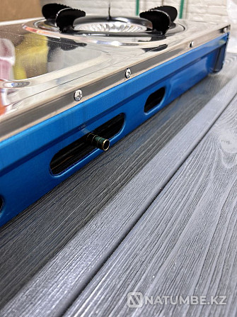 Stainless steel gas stove 2 burners Almaty - photo 2