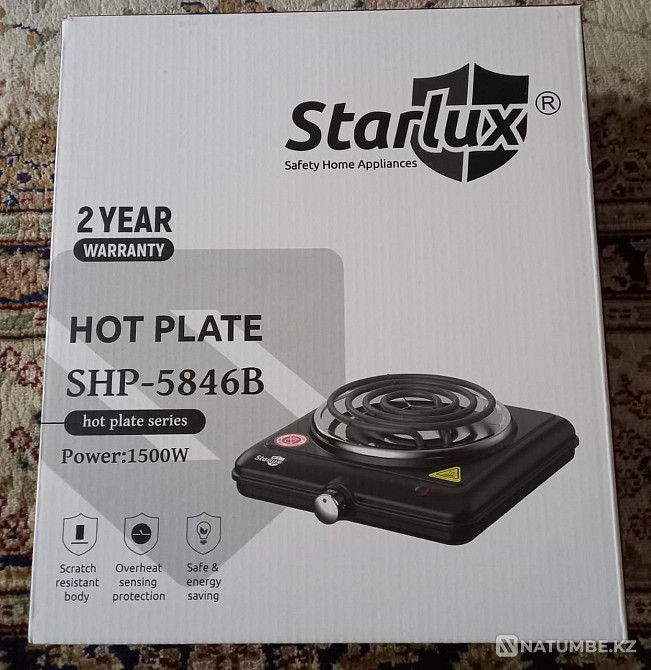 Tabletop electric stove. Electric stove. Electric stove. Stove Almaty - photo 2