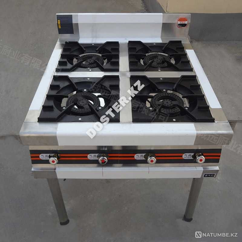 Профессиональная газовая плита четырех конфорочная Алматы - изображение 3