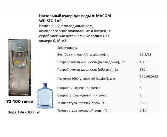 Кулер диспенсер для воды оптом со склада Almaty