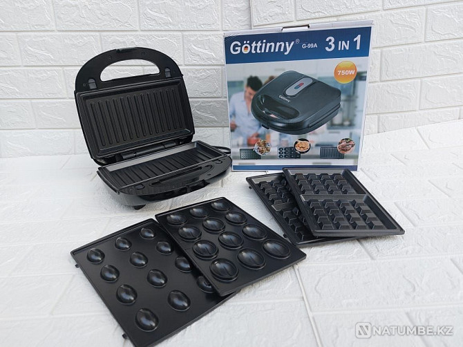 Waffle iron 3in1; multi-baker Almaty - photo 1