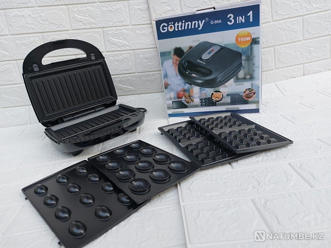 Waffle iron 3in1; multi-baker Almaty - photo 2